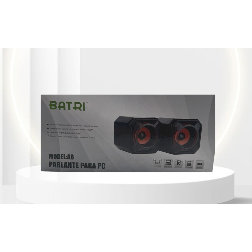 Miniatura 2 de Parlante Para Computador Pc Batri A8 Ext